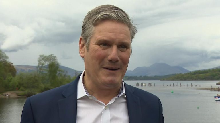 Labour leader Sir Keir Starmer has visited West Dunbartonshire where the party have had a big elections win in Scotland, but he could not escape questions over ‘beergate’.