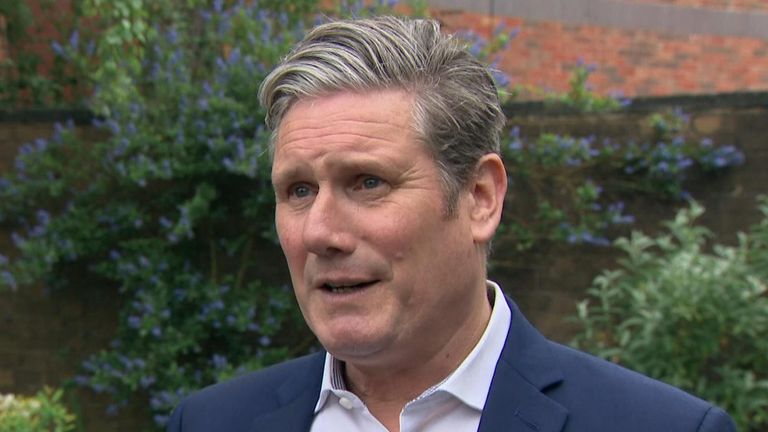 Sir Keir Starmer insists he broke no laws when drinking a beer indoors in Durham last year. He says "there was no party" and his team went back to work after eating at drinking.