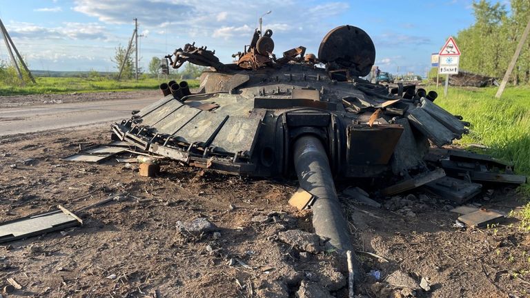 Les restes de l'attaque russe ratée sur Kharkiv