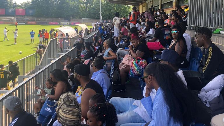 A number of people attended the football tournament in Dulwich.