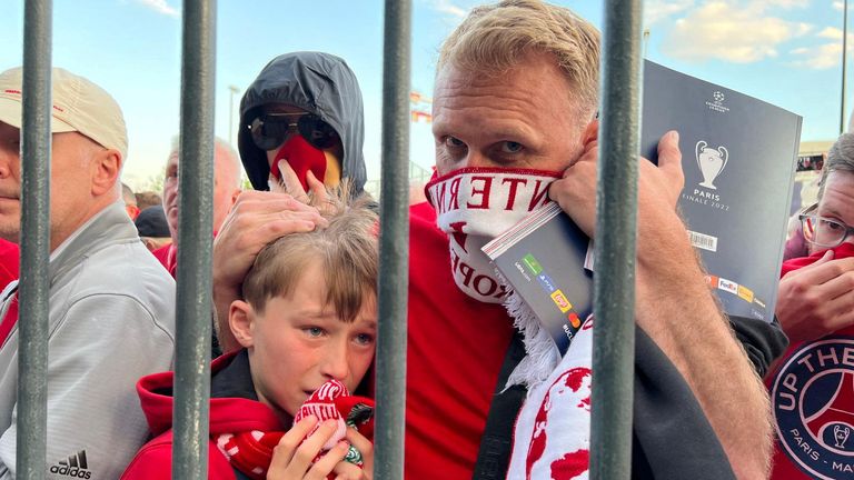 Les supporters de Liverpool au Stade de France