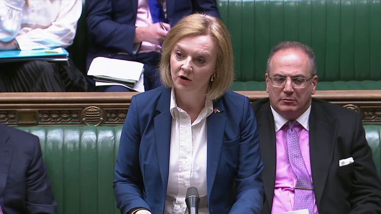Foreign Minister Liz Truss makes a statement on the Northern Ireland protocol 