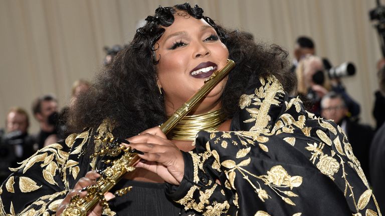 Lizzo attends The Metropolitan Museum of Art&#39;s Costume Institute benefit gala celebrating the opening of the "In America: An Anthology of Fashion" exhibition on Monday, May 2, 2022, in New York. (Photo by Evan Agostini/Invision/AP)


