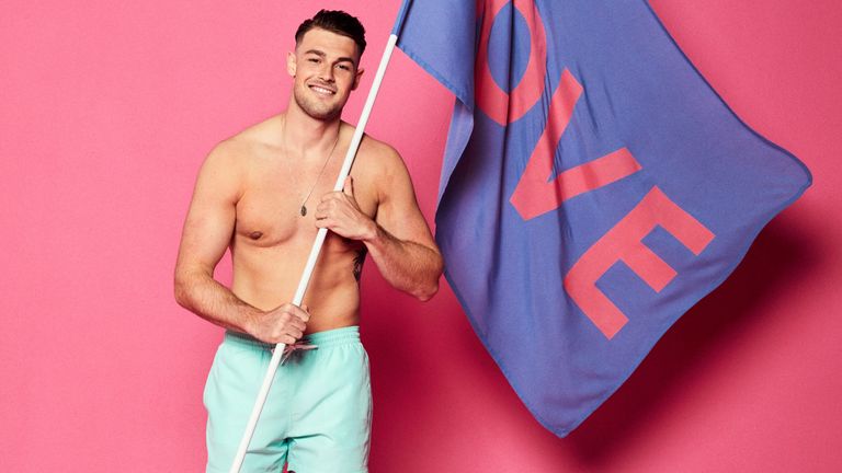 Love Island contestant Andrew Le Page.  Pic: ITV/Leavened Entertainment