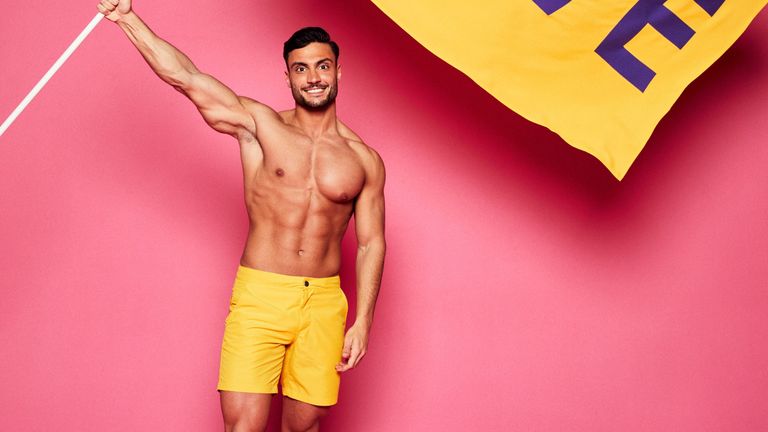 Love Island contestant Davide Sanclimenti. Pic: ITV/Lifted Entertainment