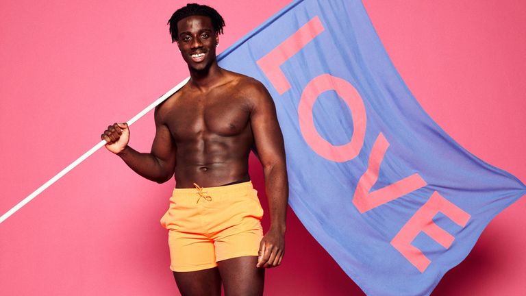 Love Island contestant Ikenna Ekwonna. Pic: ITV/Lifted Entertainment