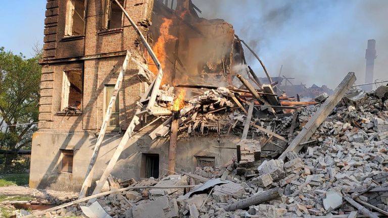 Ukraine war: 60 feared dead under rubble after Russian bomb hits school in  Luhansk | World News | Sky News