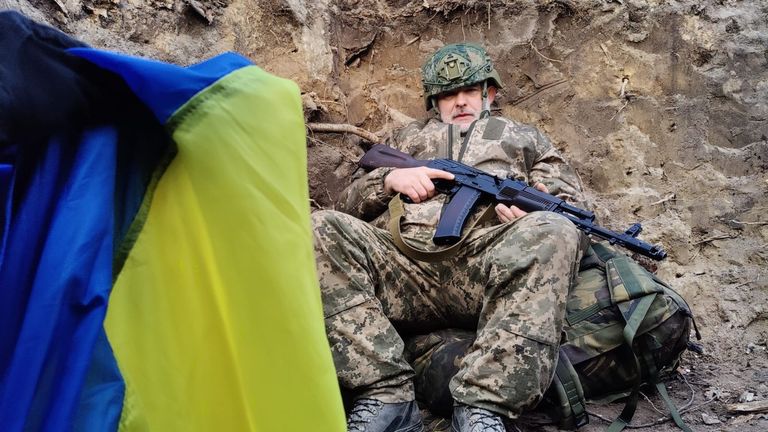 Mark Ayres spent the last two months in Ukraine serving with the Azov . battalion
