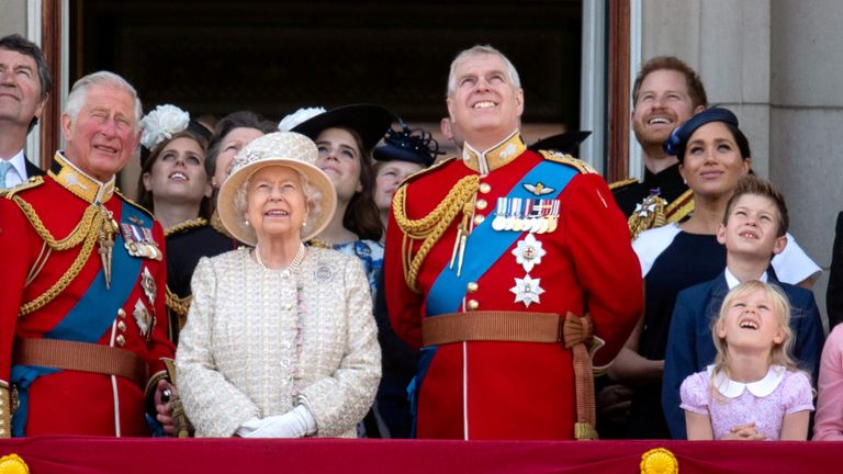 Only working members of the royal family will appear on the balcony for the Jubilee