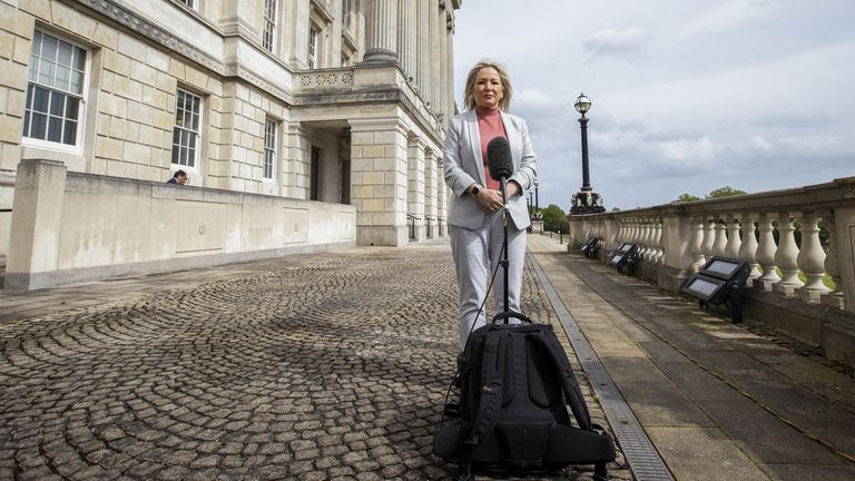 Sinn Fein vice president Michelle O&#39;Neill at Stormont 