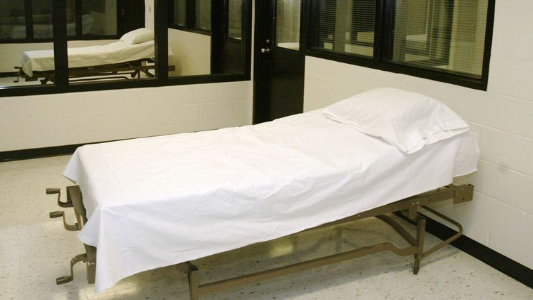 The death chamber at the Missouri Correctional Center in Bonne Terre. File Pic: AP
