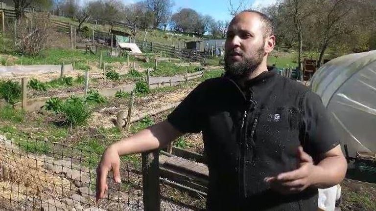 Muhsen Hasanin left his life working in marketing to buy a farm in the depths of the Welsh Valley