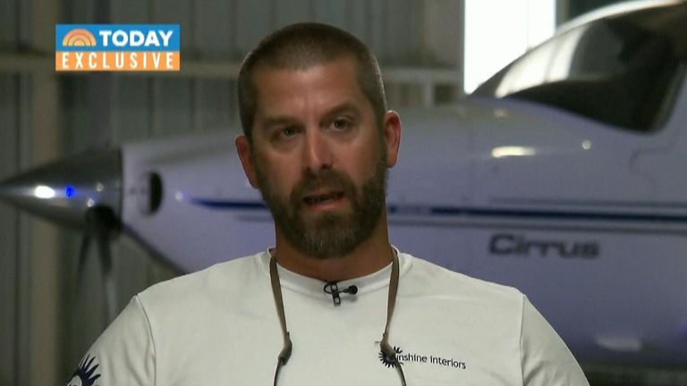 A passenger who landed a plane with no flying experience tells his story after surviving a &#39;life or death situation&#39;.