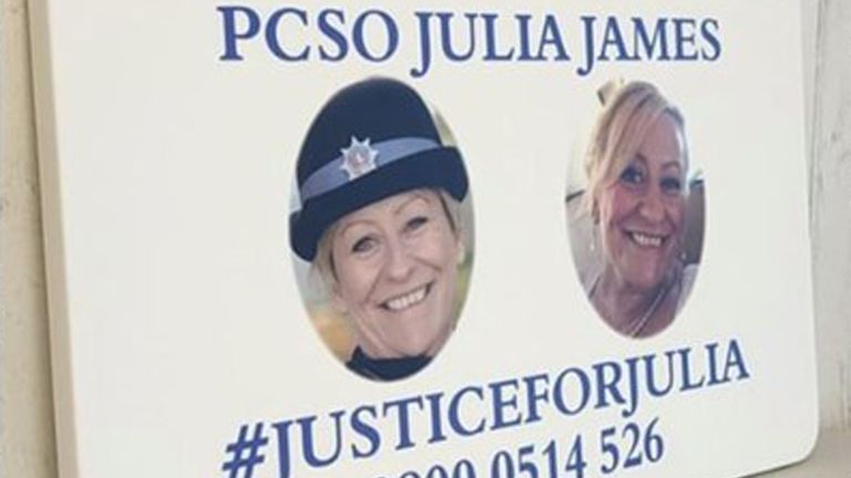 Undated handout photo issued by Kent Police of plaque dedicated to PCSO Julia James which has been stolen within hours of her killer being convicted of her murder. Issue date: Thursday May 19, 2022.
