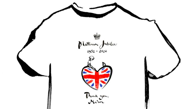 A special T-shirt has been designed by illustrator Charlie Mackesy