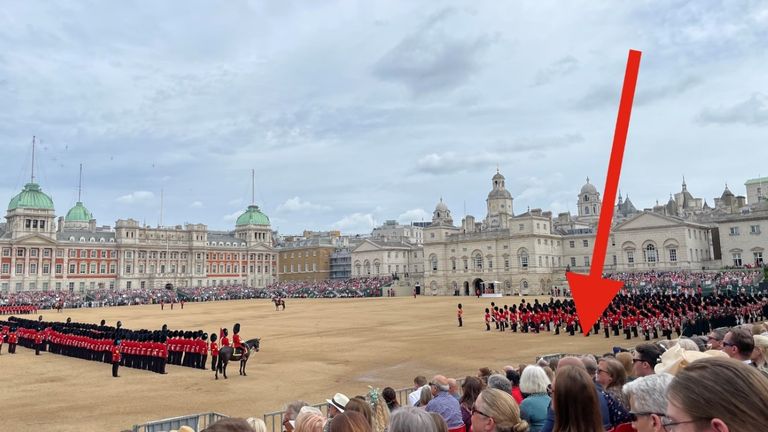 The incident is said to have taken place when the royal carriage came out. Pic: Kyle Skeen & Jen Skeen. 