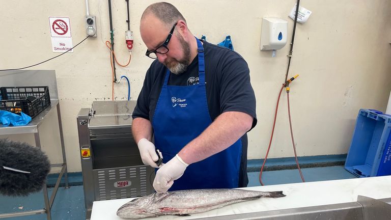 Rikki Down runs Rex Down Fish Merchants in Plymouth