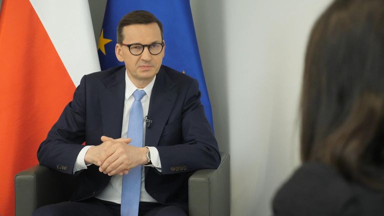 Polish Prime Minister Mateusz Morawiecki told Sky News that if the &#39;free world loses this war, we are not going to be safe&#39;.