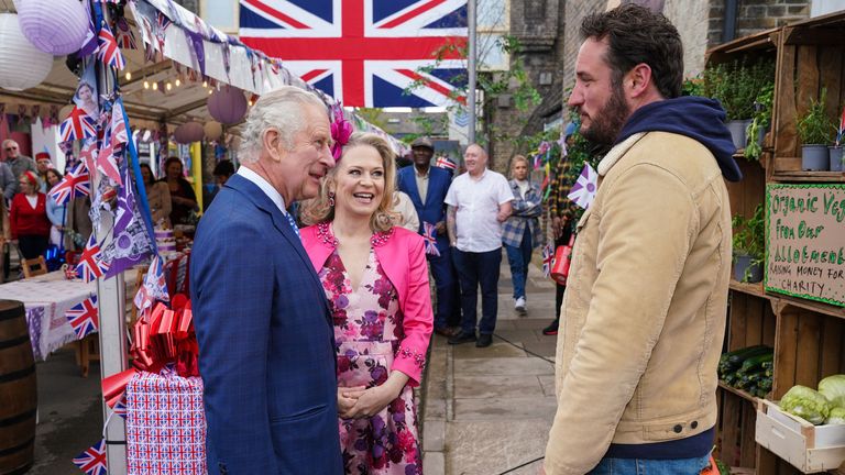 The Prince of Wales in the market