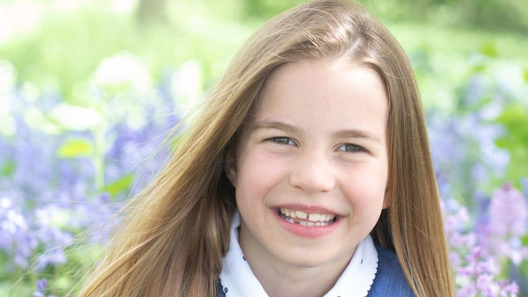 Princess Charlotte is seven on Monday. Pic: The Duchess of Cambridge