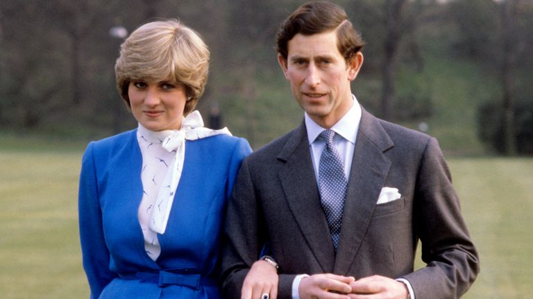 24/02/1981: On this day in 1981, Prince Charles and Lady Diana Spencer announce their engagement  PRINCE CHARLES AND LADY DIANA SPENCER AT BUCKINGHAM PALACE AFTER THE ANNOUNCEMENT OF THEIR ENGAGEMENT.  Picture by PA Court Photographer Ron Bell