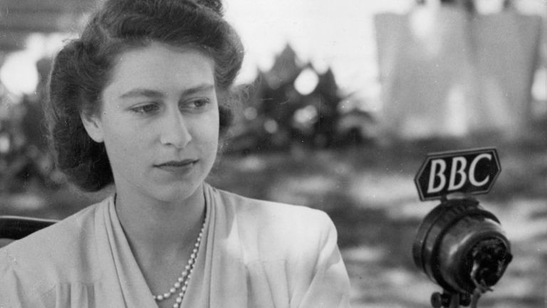 Before she ascended to the throne, the then Princess Elizabeth made a vow on her 21st birthday to the Commonwealth that her "whole life" shall be "shall be devoted to your service". Pic: AP