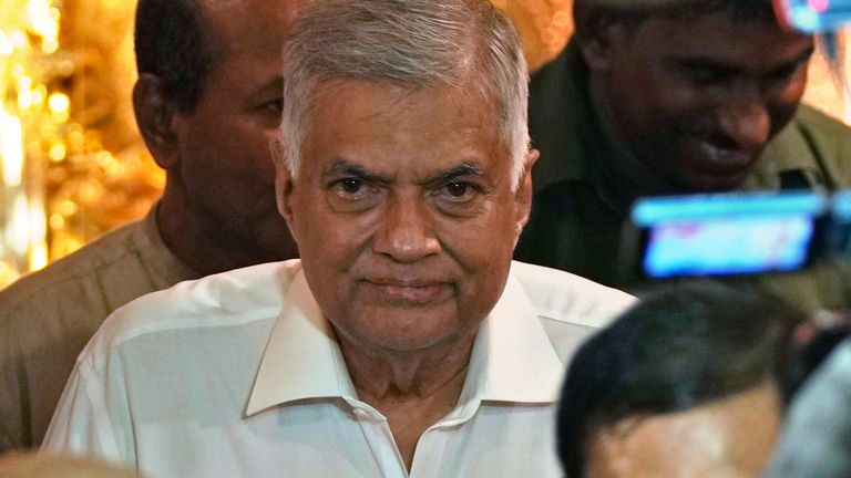 New prime minister Ranil Wickremesinghe