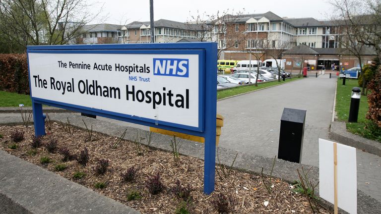 Among the most badly affected departments is A&E at the Royal Oldham