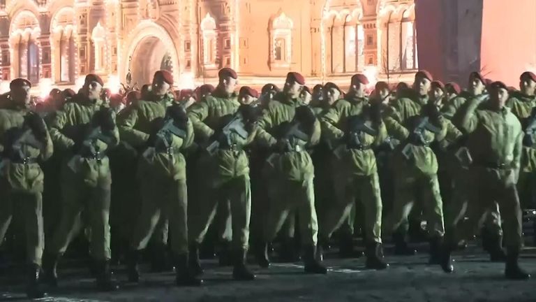 Victory Day parade rehearsal in Moscow 