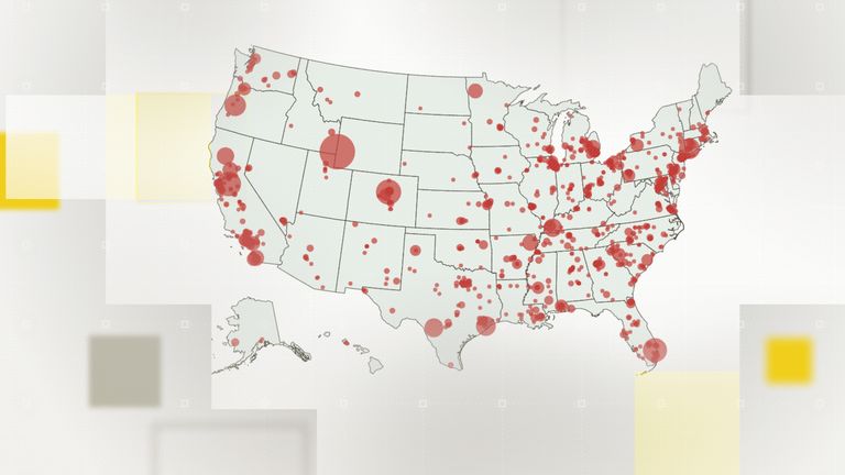 US school shooting map
