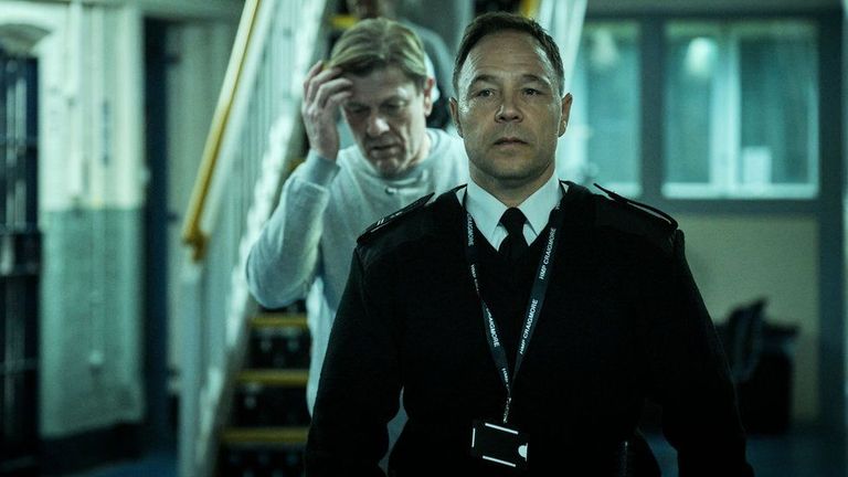 Sean Bean and Stephen Graham in Time. Pic: BBC