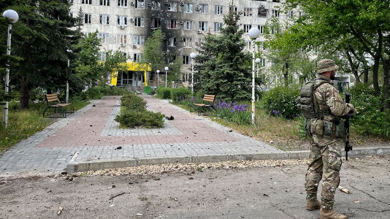 The only functioning hospital in Severodonetsk has been shelled on multiple occasions over the last few weeks.






