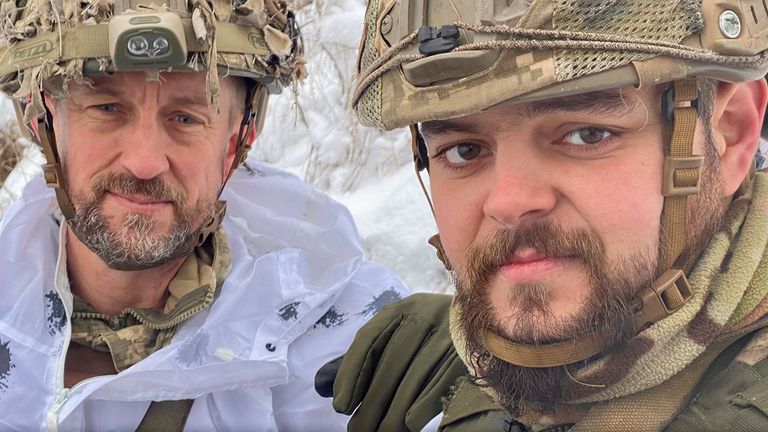 Shaun Pinner, left, and Aiden Aslin, right, before they were captured by Russian forces
