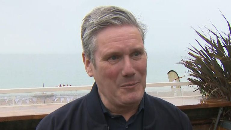 Sir Keir Starmer denies having a & # 34;  party & # 34;  while locking the door with his participation