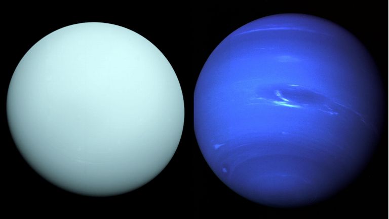 EMBARGOED TO 1500 TUESDAY MAY 31 Undated handout photo issued by NASA of Neptune seen from Voyager 2, as scientists have explained why, despite having much in common, Uranus and Neptune have very different appearances. Issue date: Tuesday May 31, 2022.