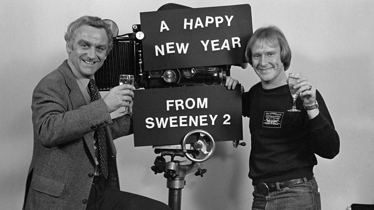 Dennis Waterman (R) was a mainstay on The Sweeney for several years 