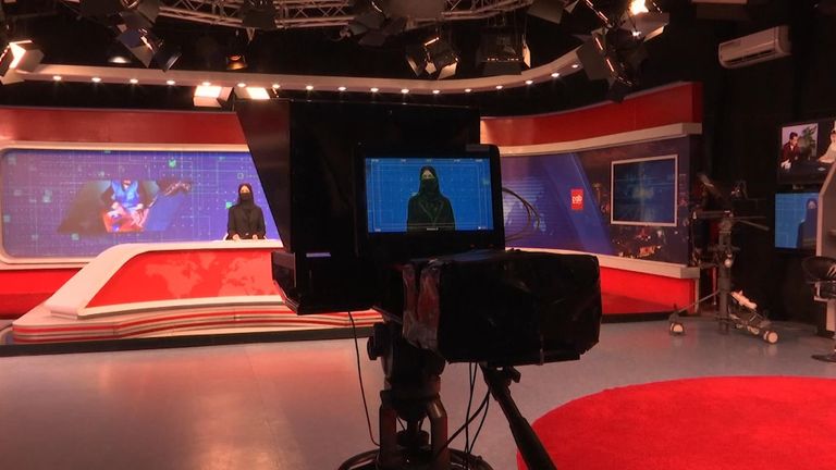The Taliban has enforced face coverings for all female TV presenters while on air.