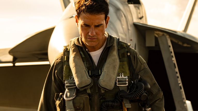 Tom Cruise plays Capt. Pete "Maverick" Mitchell in Top Gun: Maverick from Paramount Pictures, Skydance and Jerry Bruckheimer Films. 