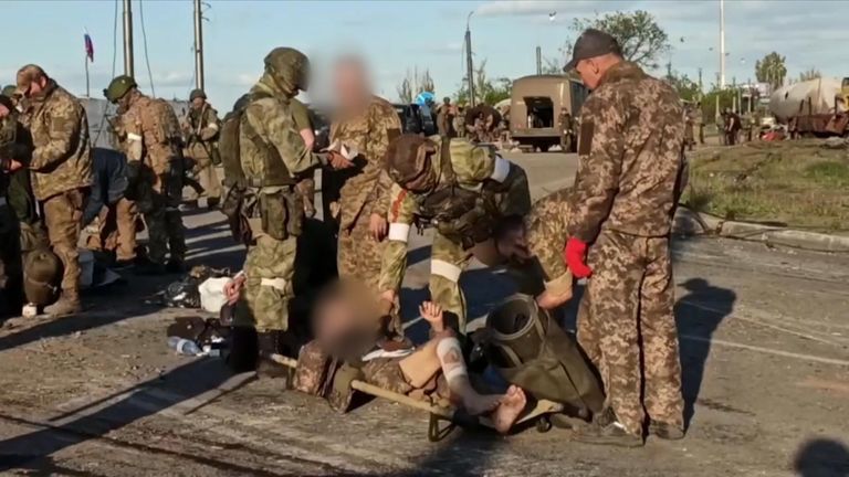 Video claimed to show Ukrainian soldiers surrendering. Credit: Russian Ministry of Defence
