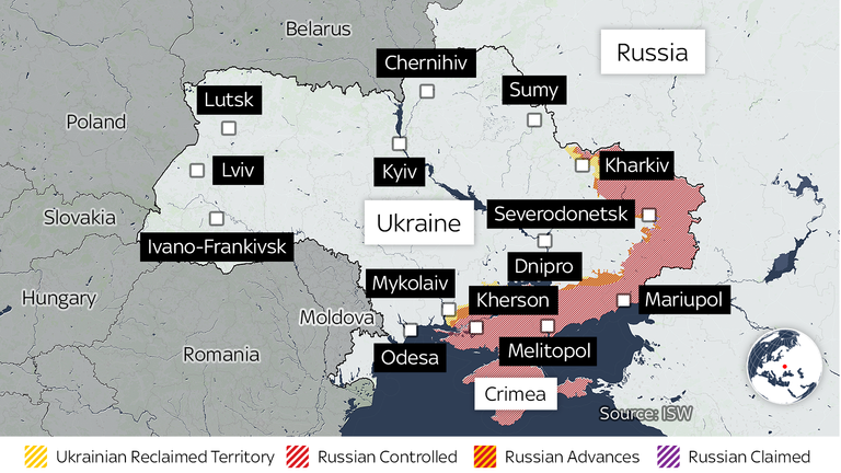 Rusya'nın Ukrayna'yı işgalinin 94. günü
