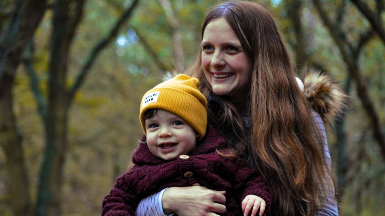 Verity Grainger with her son, Noah, who she fears she will not see grow up. Pic: Luna Louise Photography