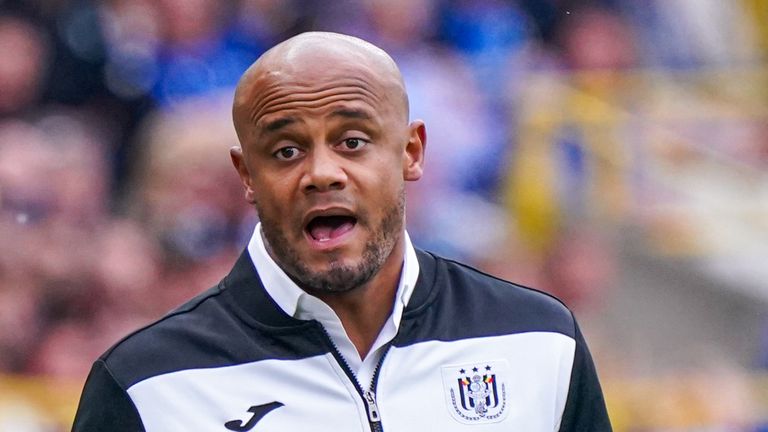 Vincent Kompany has been in charge of Anderlecht since 2020
