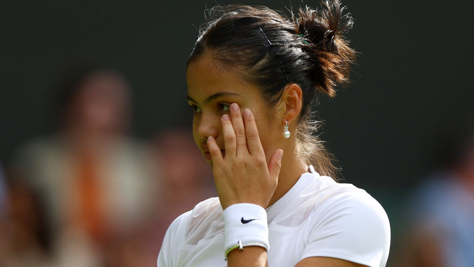 Emma Raducanu: British number one crashes out of Wimbledon in second round | UK News