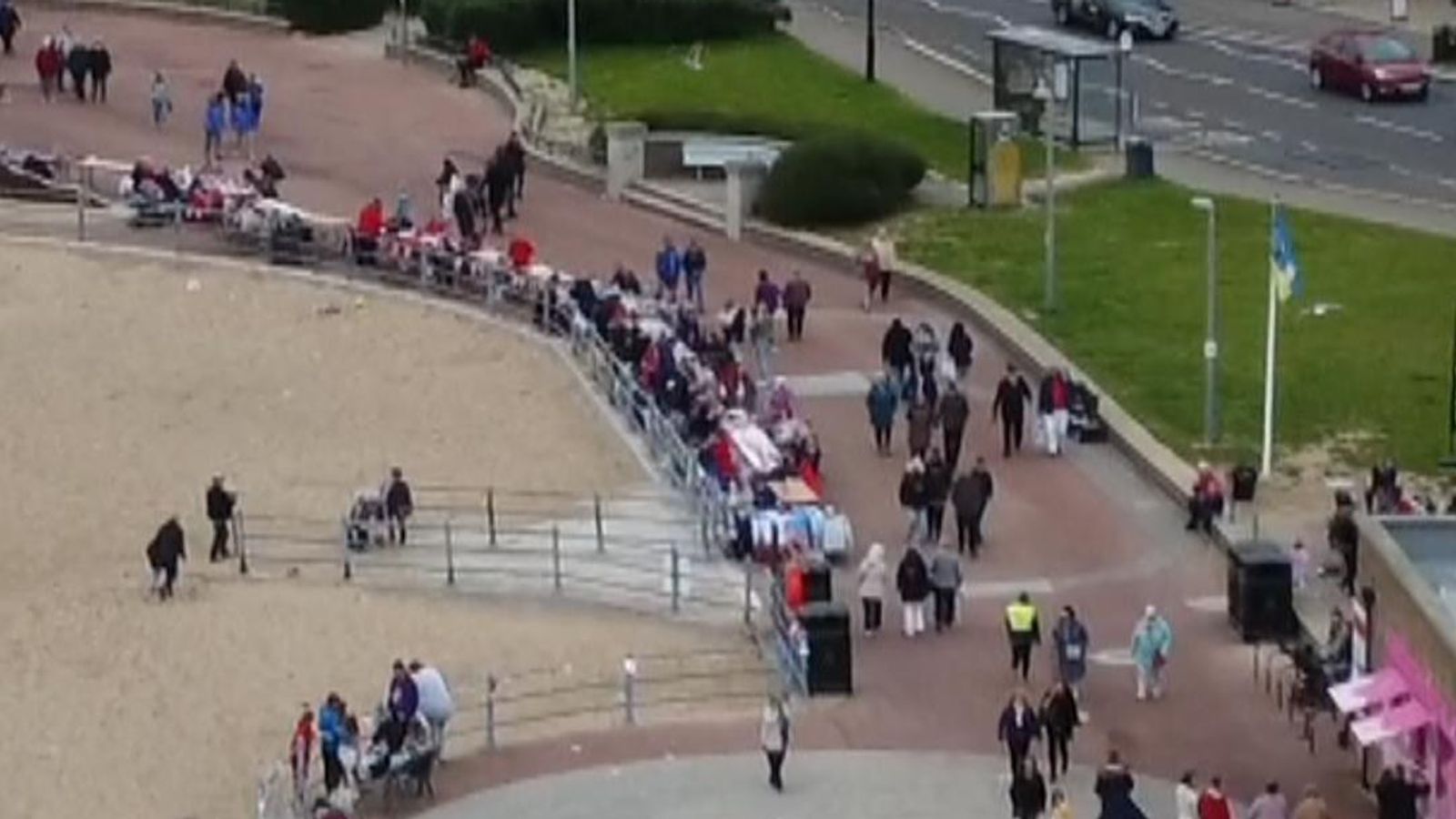 Morecambe breaks record for longest street party News UK Video News Sky News