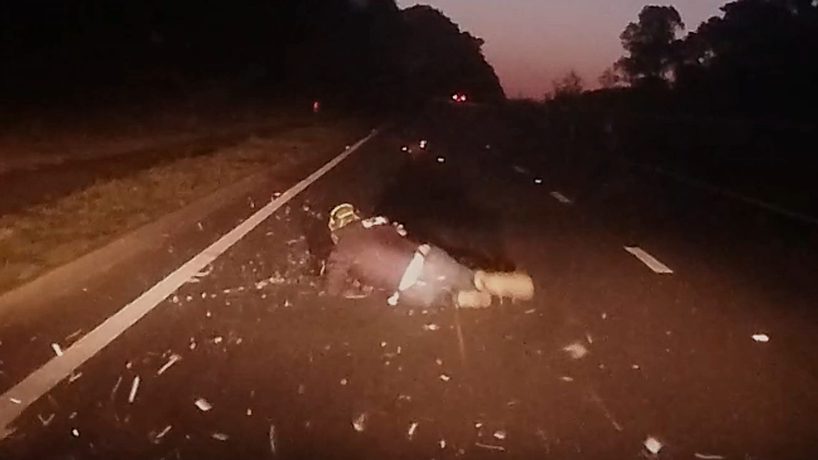 Surrey Moment Drunk Driver Hits Motorcyclist At 84mph On A3 Uk News