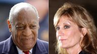 Bill Cosby and his latest accuser, Judy Huth. Pics: AP