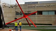 The Dallas Museum of Art suffered previous damage during an incident in 2015. Pic: AP