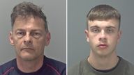 David King (L) and his son Edward (R) were found guilty of the murder of a thief in a vigilante killing. Pic: Suffolk Police

