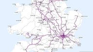 Detail of Map Indicative strike passenger services map - June 2022 (final)