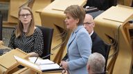 Nicola Sturgeon was cheered and applauded as she made the announcement in Holyrood
